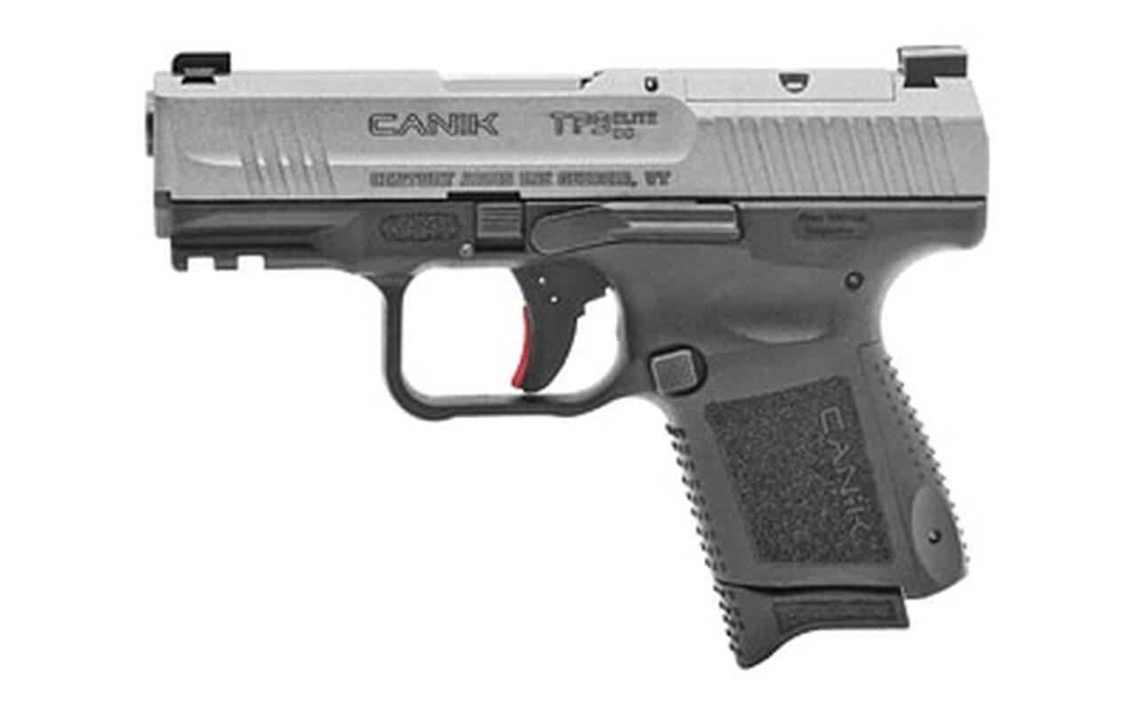 Canik TP9 Elite SC 9mm, 3.6″ Barrel, Black, Micro Red-Dot Base Plate, Holster, 2 Back Staps, 2 Mags, 12rd-15rd