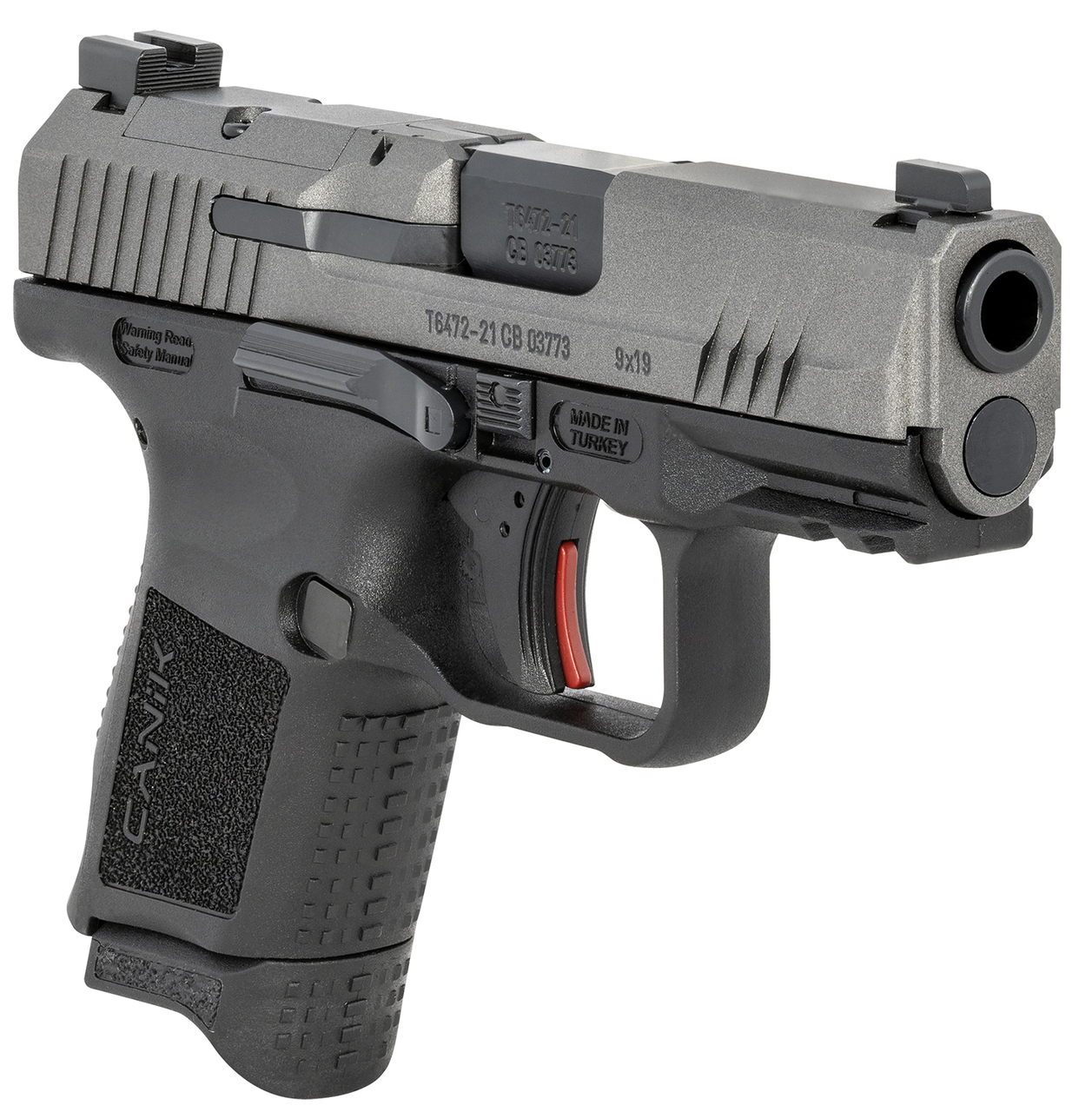 Canik TP9 Elite SC 9mm, 3.6″ Barrel, Contrast Sights, Tungsten Slide, 12rd