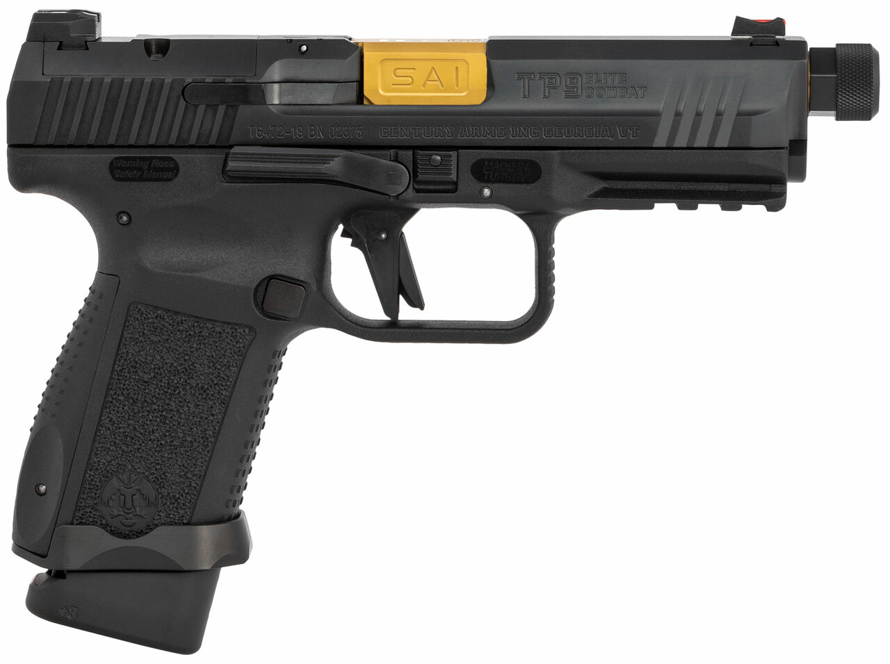 Canik TP9F Elite Combat Executive 9mm, 4.73″ Threaded Bbl, Vortex Viper, 15 & 18Rnd Mags