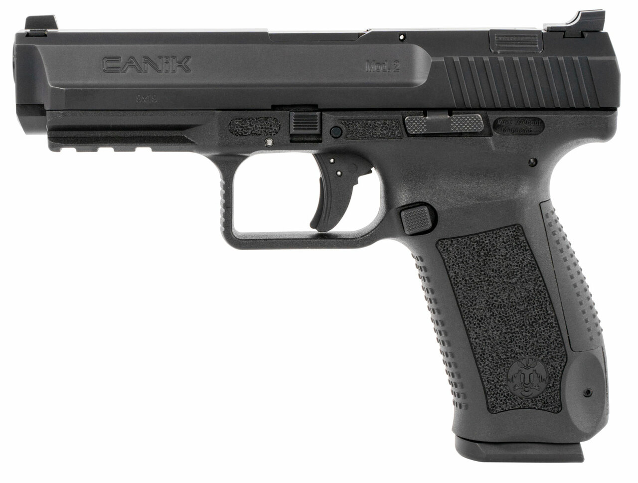 Canik TP9SA MOD 2 9mm, 4.46″ Barrel, Black, 2x18rd Mags