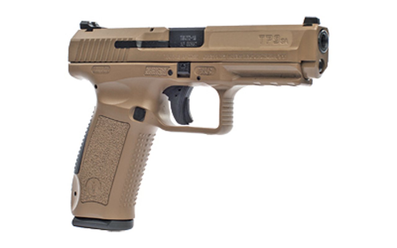 Canik TP9SA MOD 2 9mm, 4.46″ Match Barrel, Flat Dark Earth, 2x18rd Mags