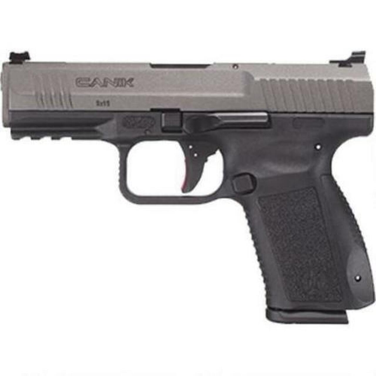 Canik TP9SF Elite 9MM, 4.19″ Match Bbl, Tungsten Finish, 2×15 Rnd Mags