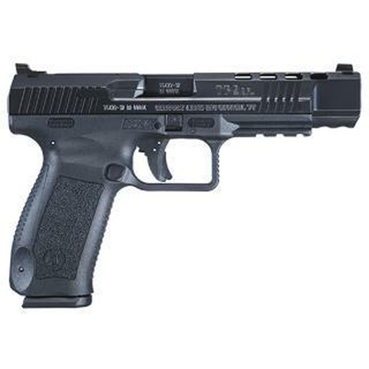 Canik TP9SFL 9mm, SA/DA, 5.2″ Barrel, 18rd, Black