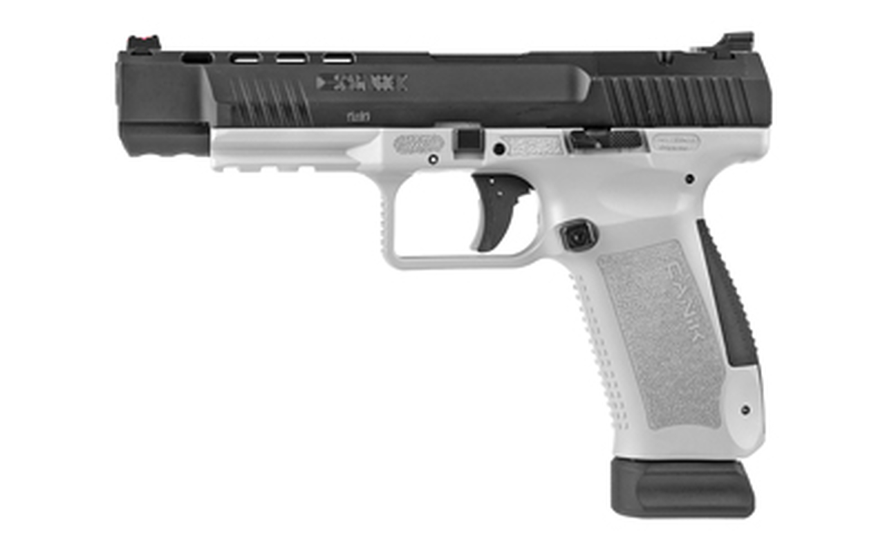Canik TP9SFX 9mm, 5.2″ Barrel, Black-White, Match Grade, 20rd