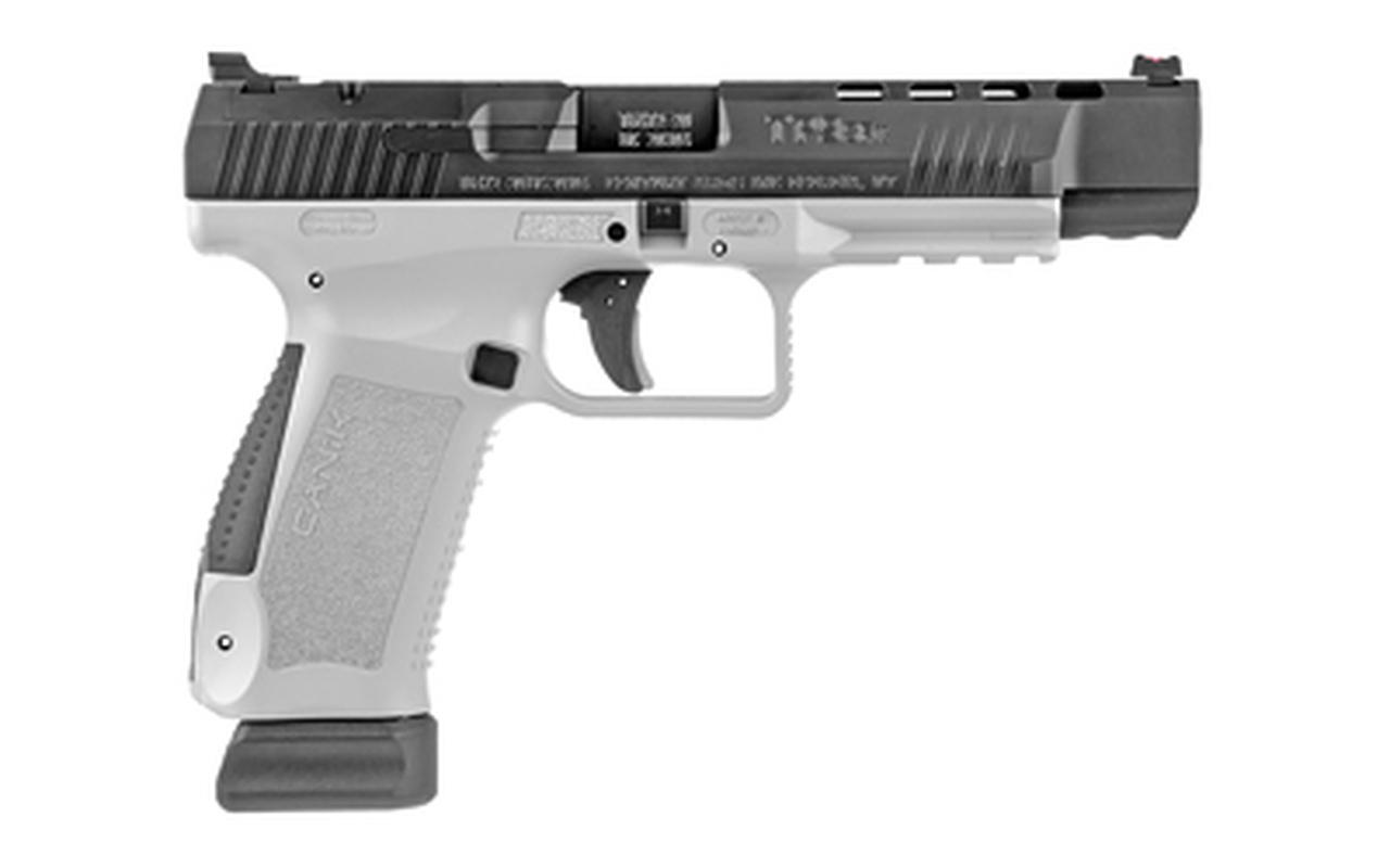 Canik TP9SFX 9mm, 5.2″ Barrel, Black-White, Match Grade, 20rd