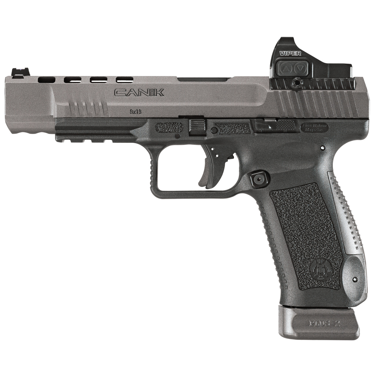Canik TP9SFx 9mm, 5.2″ Match Grade Barrel, Vortex Viper RDS, Tungsten Gray, 2x 20rd