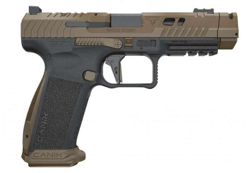 Canik TTI Combat 9mm, 4.6″ Ported & Fluted Barrel, TTI Bronze, 10rd