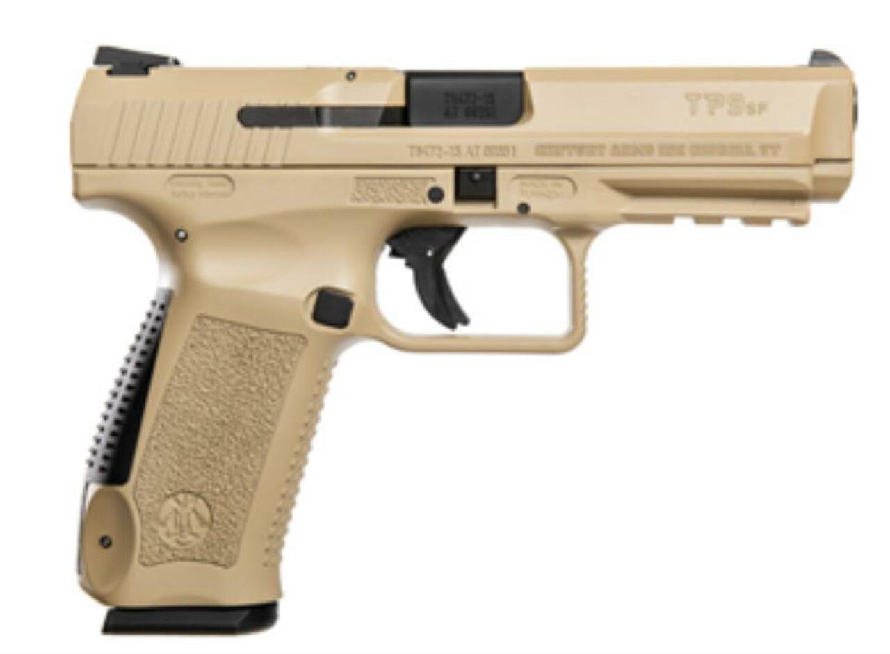 Century Arms Canik TP9SF Desert Tan 9mm, 4.4″ Barrel, 18rd Mag