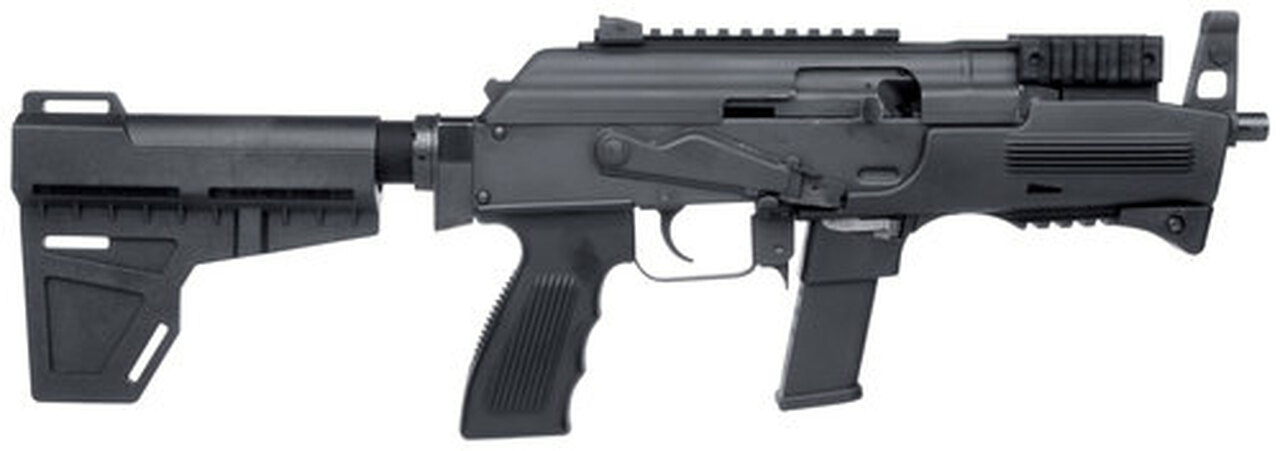 Charles Daly PAK9 9mm 6.3″ Barrel Glock Mag, Brace, 10rd Mag