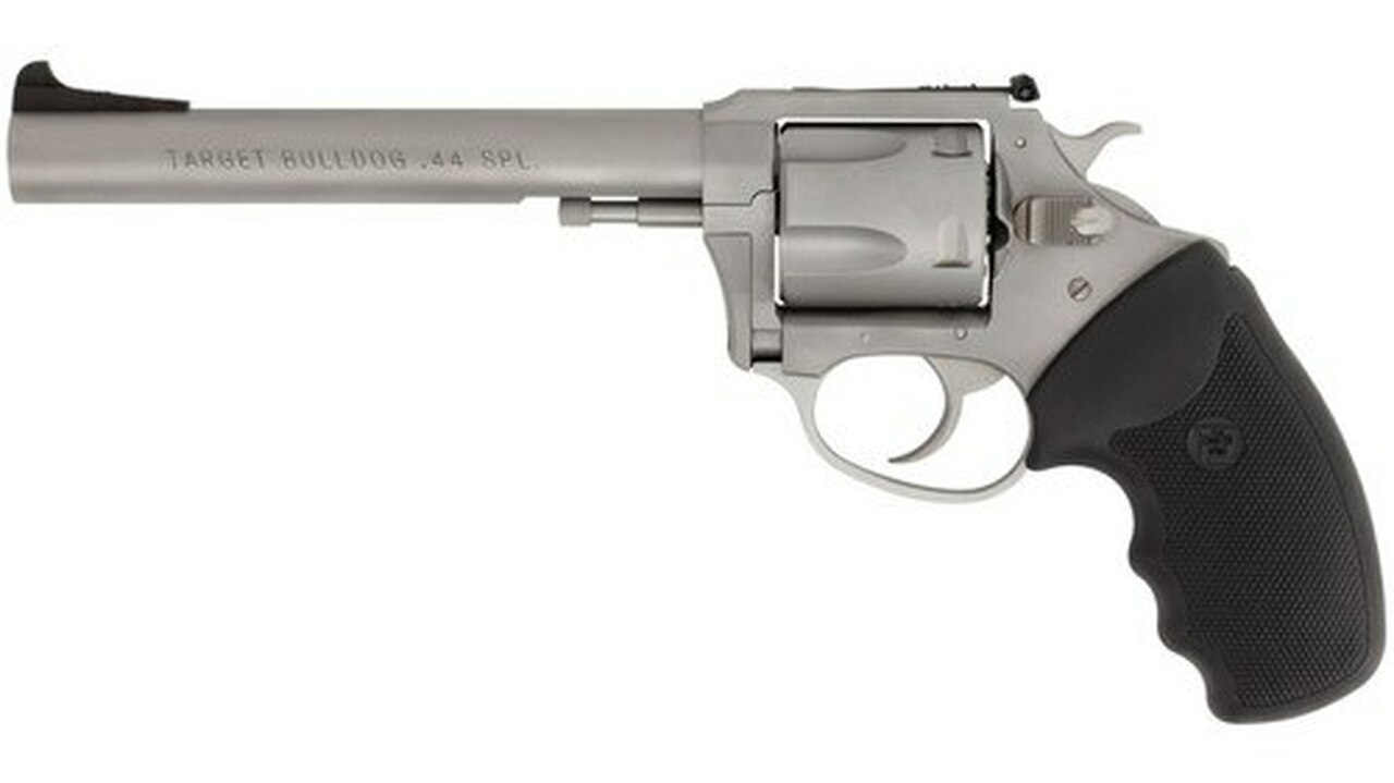 Charter Arms Bulldog, .44 Special, 6″ Barrel, 5rd, Fixed Sights, Matte Stainless Steel