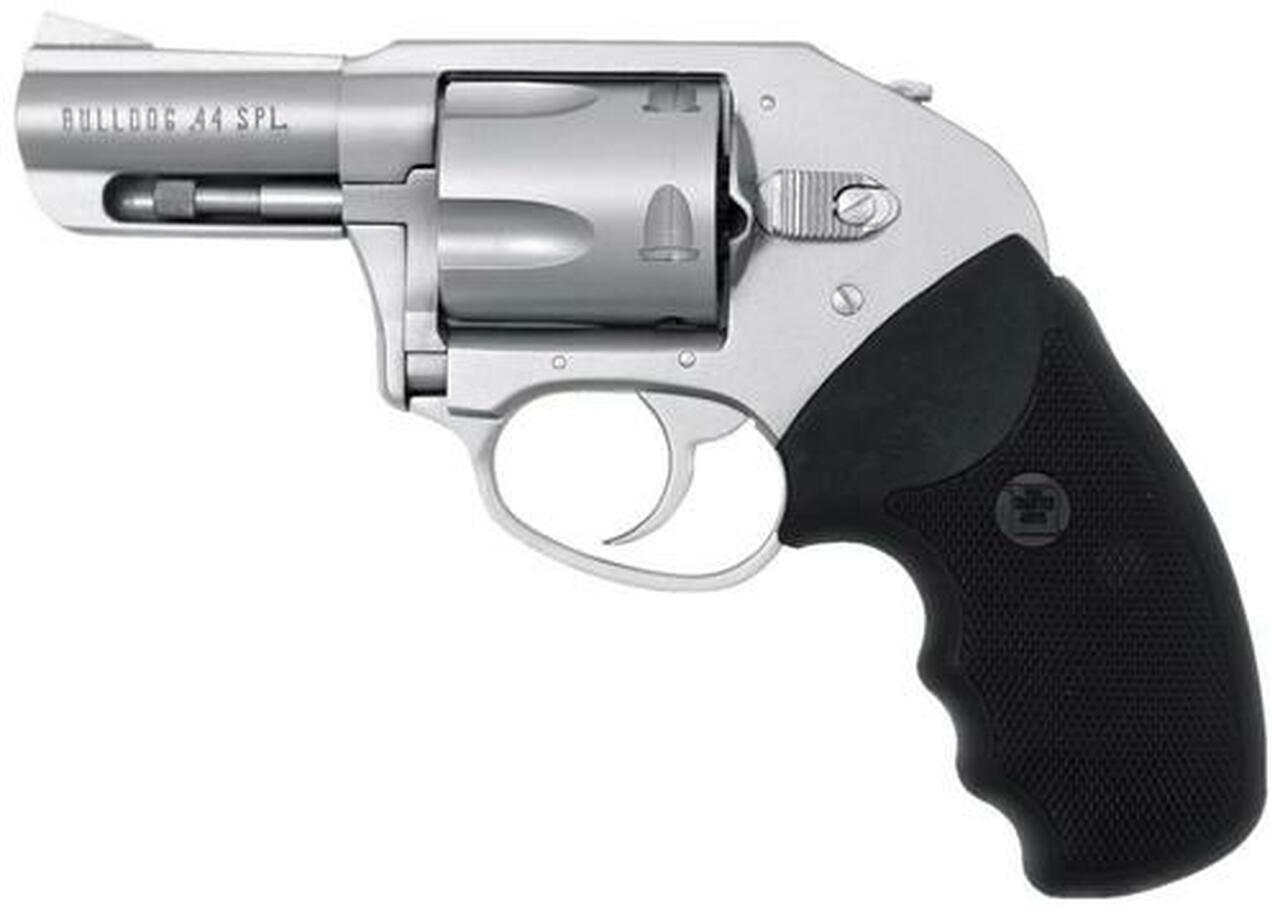 Charter Arms Bulldog On Duty, .44 Special, 2.5″, 5rd, Black Rubber Grip, Stainless