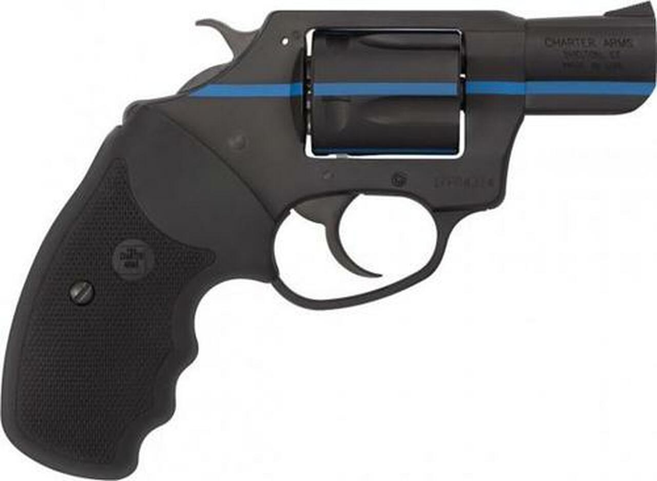 Charter Arms First Responder 911 Blue, .38 Special, 2″ Barrel, 5rd, Black/Blue Stripe