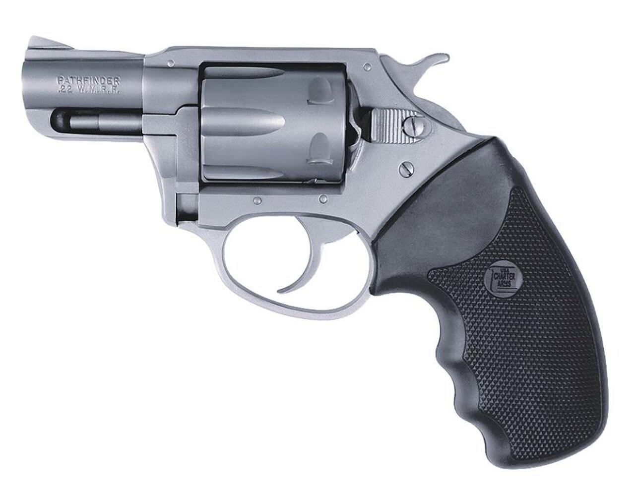Charter Arms Pathfinder 22 Mag 2″ 6rd Black Rubber Grip Stainless Steel