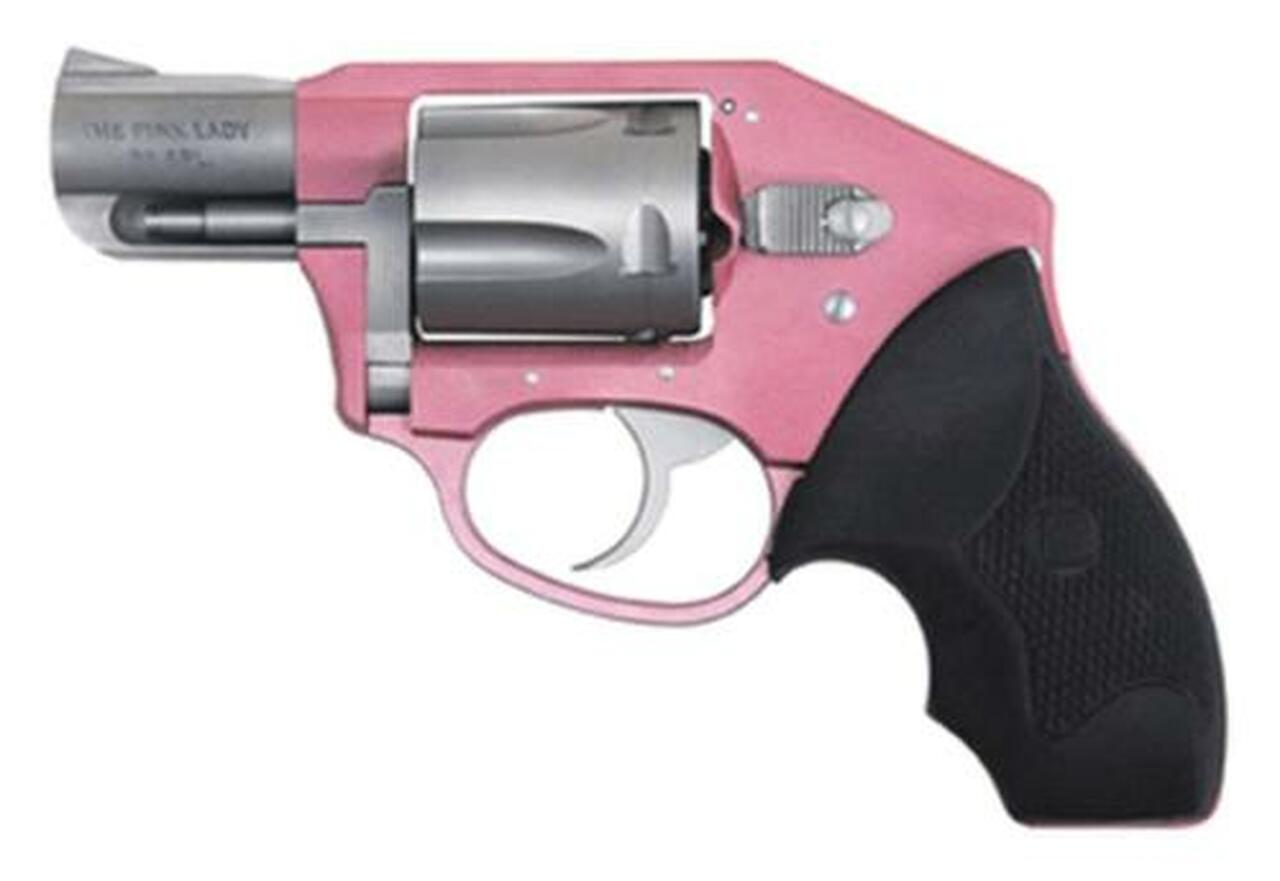 Charter Arms Pink Lady Off Duty, .38 Special, 2″, 5rd, DAO, Pink/Stainless