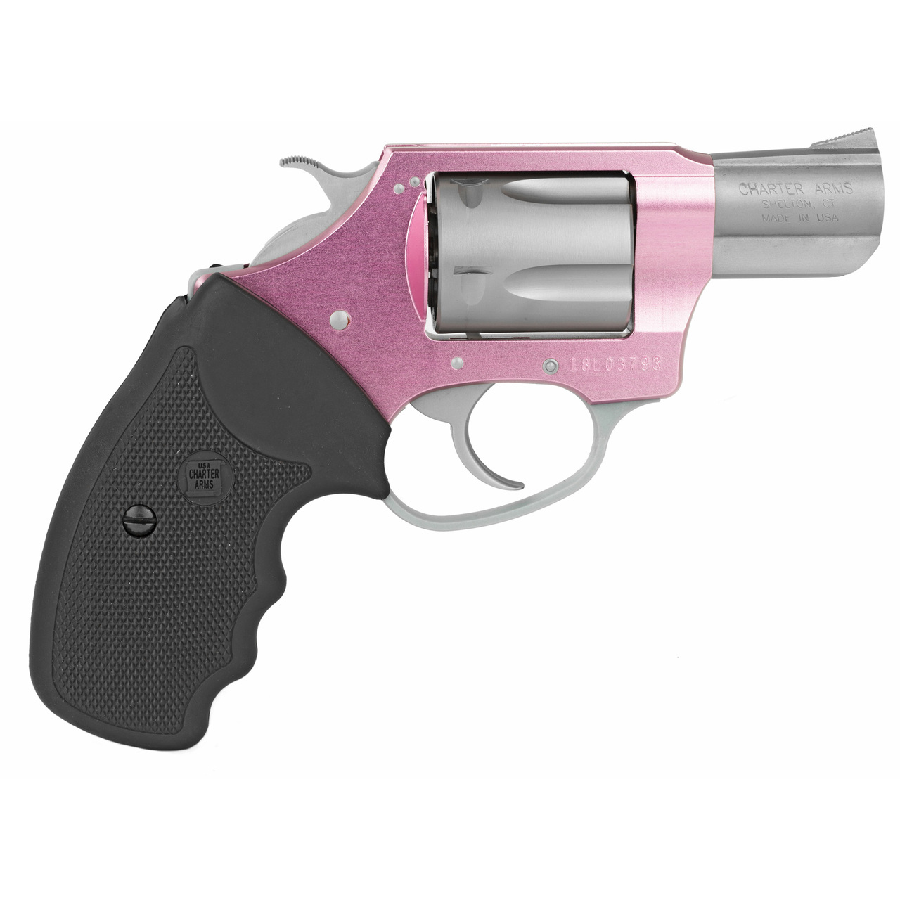 Charter Arms Pink Lady Undercover, .38 Special, 2″ Barrel, 5rd, Pink/Aluminum