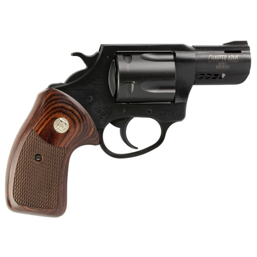 Charter Mag Pug/Pit Bull 357 Magnum/9mm, 2.2″ Barrel, Black Frame, Walnut Grip, 5rd