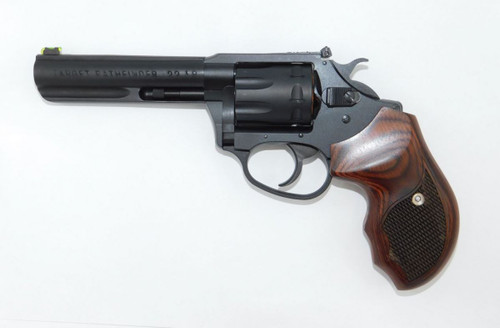 Charter Pathfinder Lite 22LR, 4.2″ Barrel, Black Frame, Wood Grips, 8rd