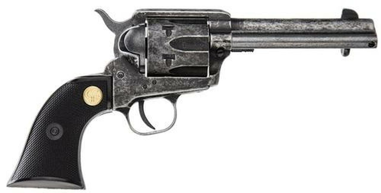 Chiappa 1873 SAA-22 22LR 4.75″ 6rd Black Checkered Grip Antiqued
