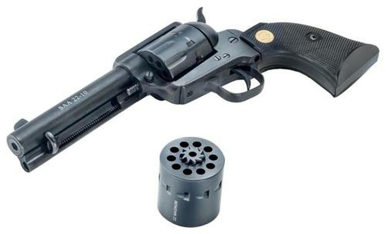 Chiappa 1873 Single Action Army, 22LR/.22 Magnum, 4.75″, 10rd, Black