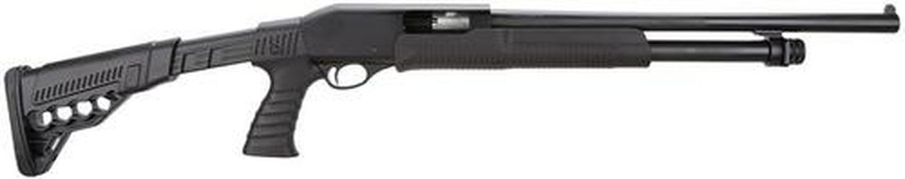 Chiappa C6-12 Pump 12ga 3″ 18.5″ MC1, Black 4Pos Stock, PG Synthetic B, 5 rd