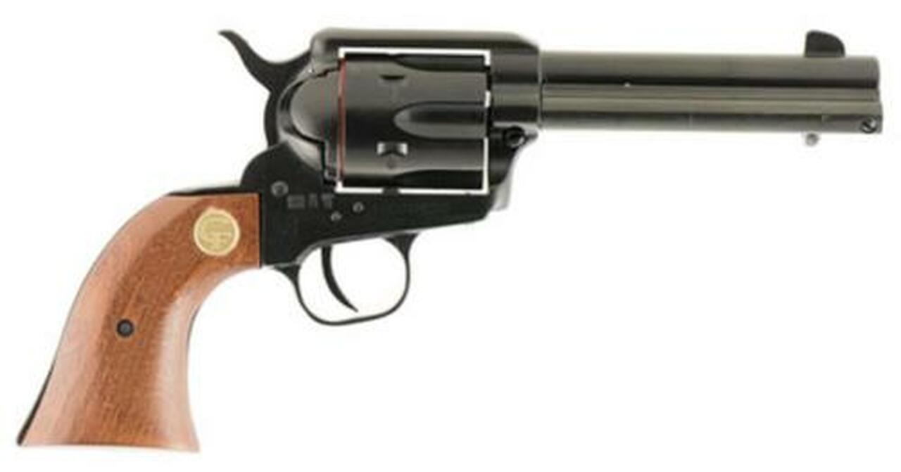 Chiappa Firearms 1873 SAA, 22LR, 4.75″, 6rd, Wood Grips, Black