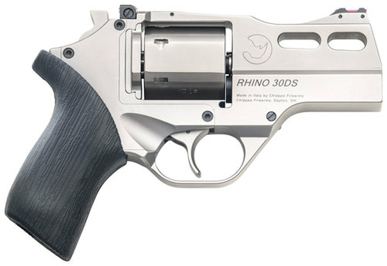 Chiappa Firearms Rhino 30DS 357 Mag, 3″ Barrel, Nickel, 6rd