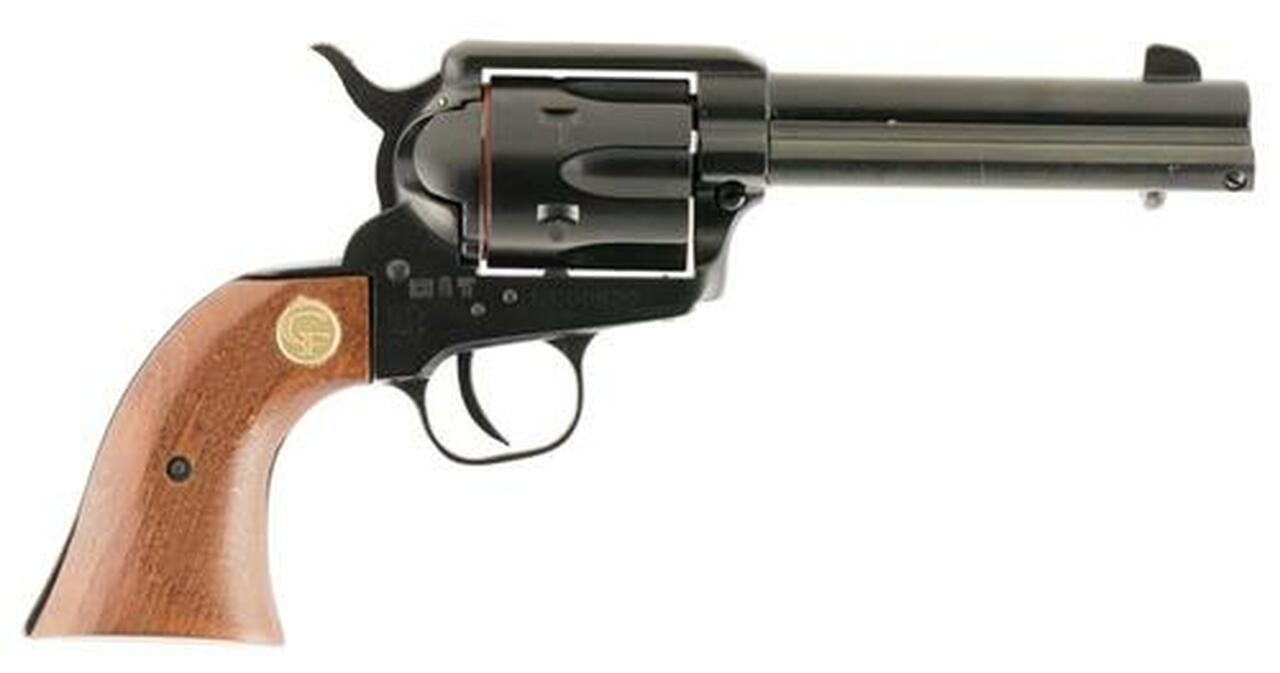 Chiappa Firearms SSA 1873, 22LR, 4.75″, 6rd, Wood Grip, Black