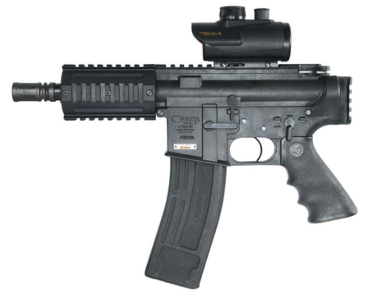 Chiappa M4-22 Pistol .22LR 6″ Barrel Two Magazines 10 Rounds W/Red Dot Scope