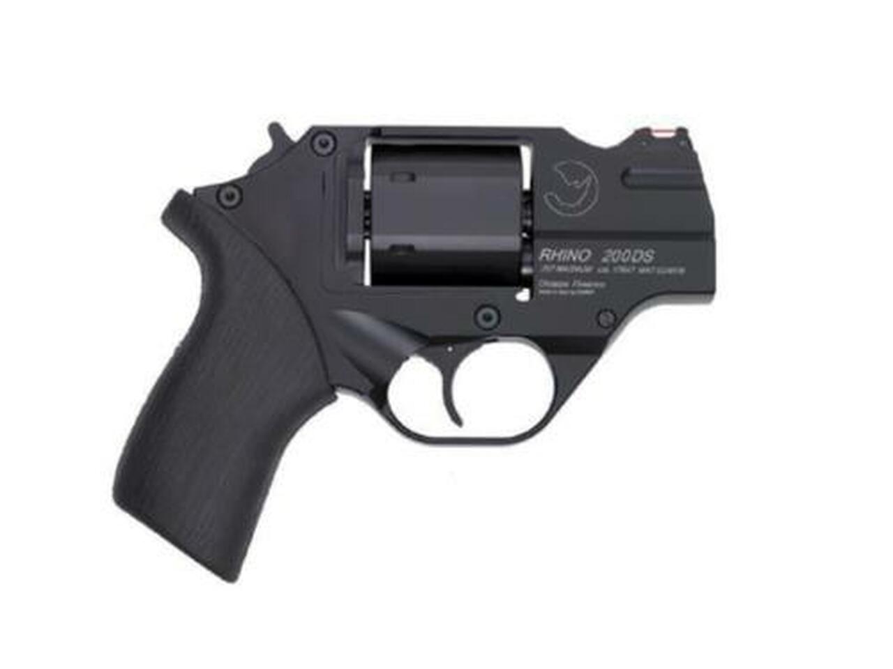 Chiappa Rhino 200DS, .357 Magnum, 2″, 6rd, Black, Fiber Optic Sights