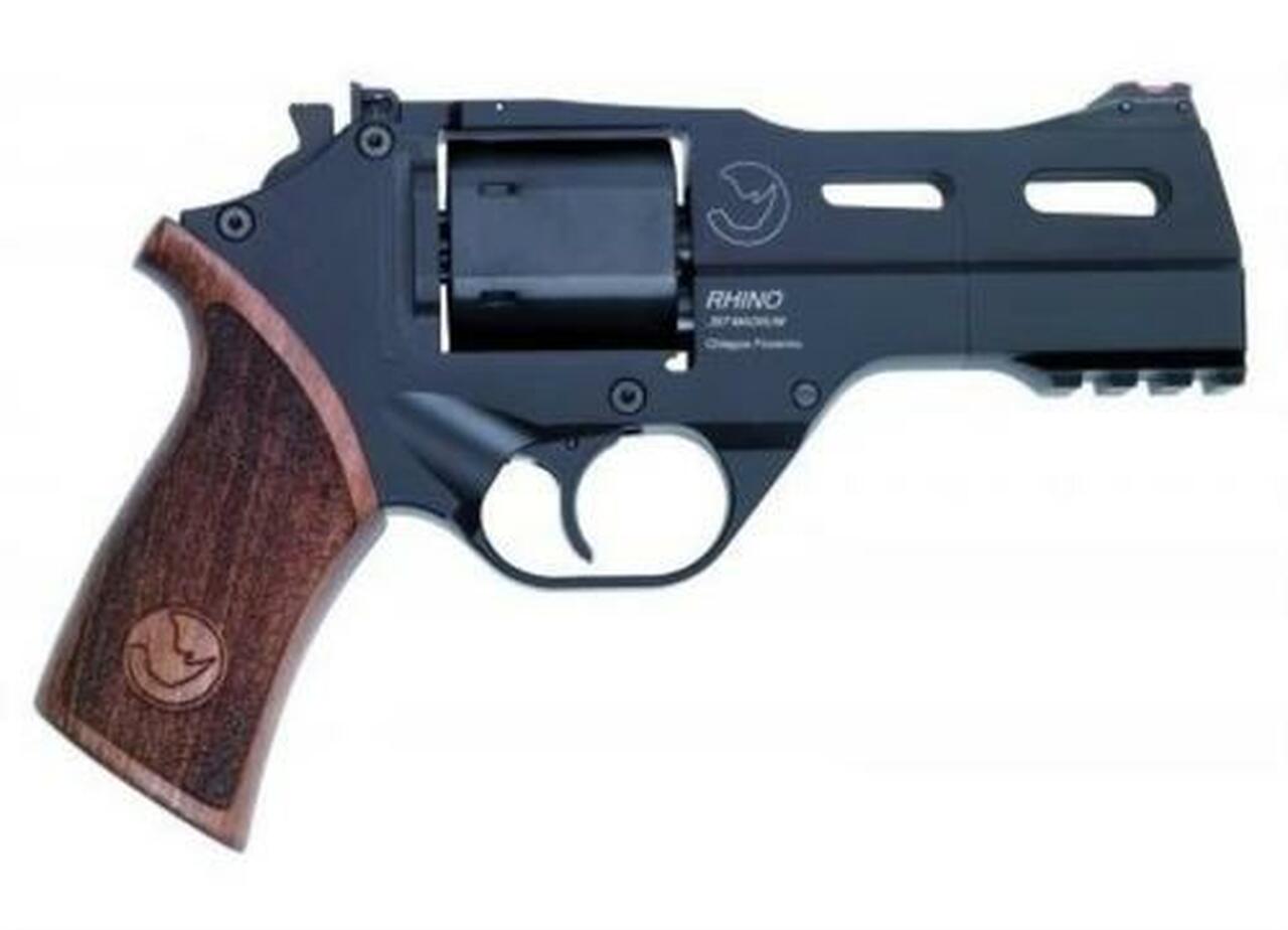 Chiappa Rhino 40DS 9mm, 4″, 6rd, Black, Adj. Sights