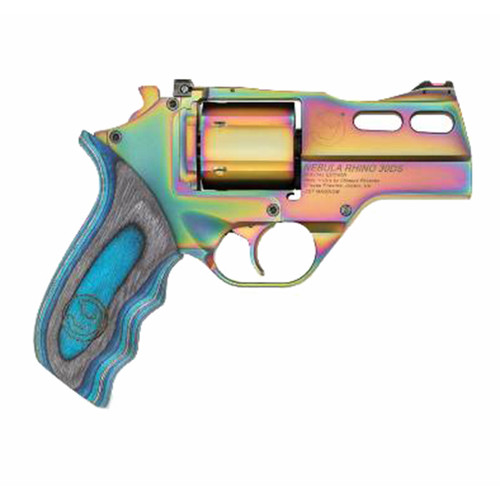 Chiappa Rhino Nebula 30DS 357 Magnum/38 Special, 3″ Barrel, Rainbow PVD, 6rd