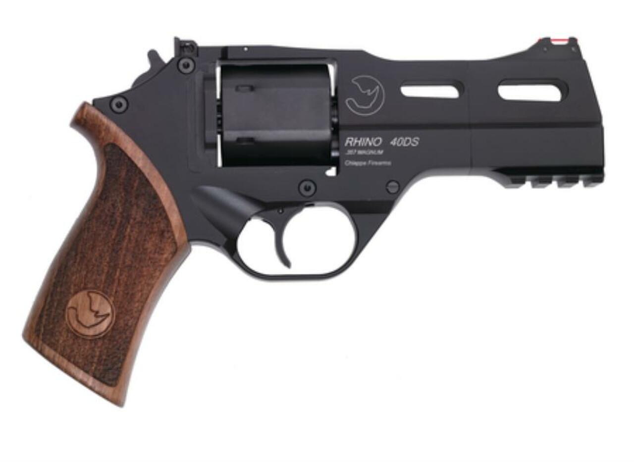 Chiappa Rhino Revolver .40 SW 4″ Barrel, Wood Grips 5 Moonclips 6rds