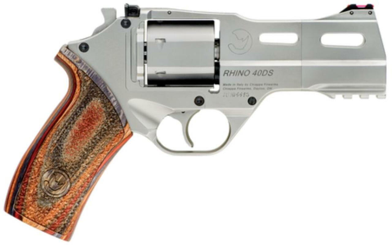 Chiappa White Rhino .40 SW, 4″ Barrel, Nickel, 6rdd