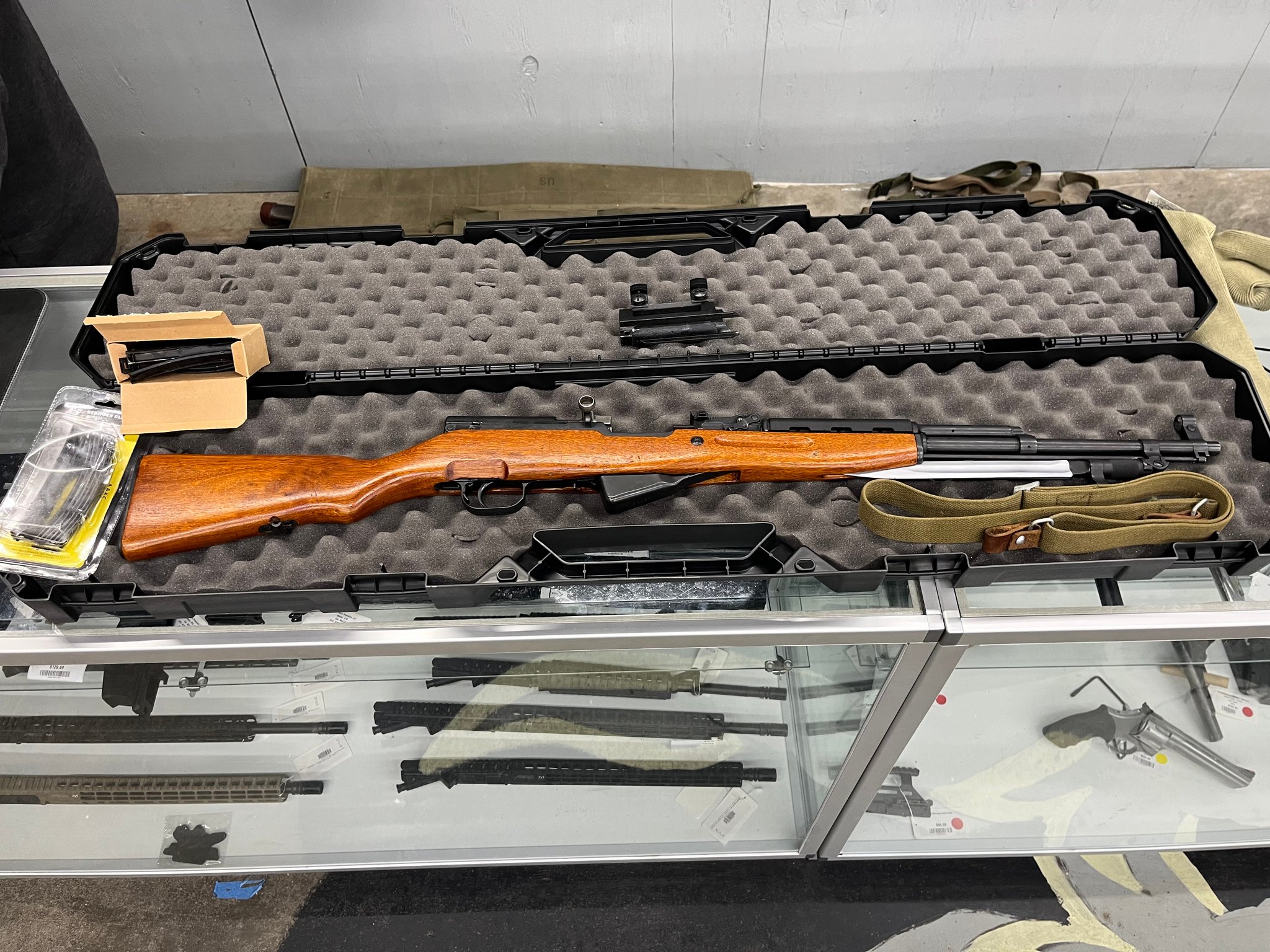 CHINESE STATE FACTORIES SKS  SEMI AUTO 7.62X39MM   RIFLES  black /w wood stock