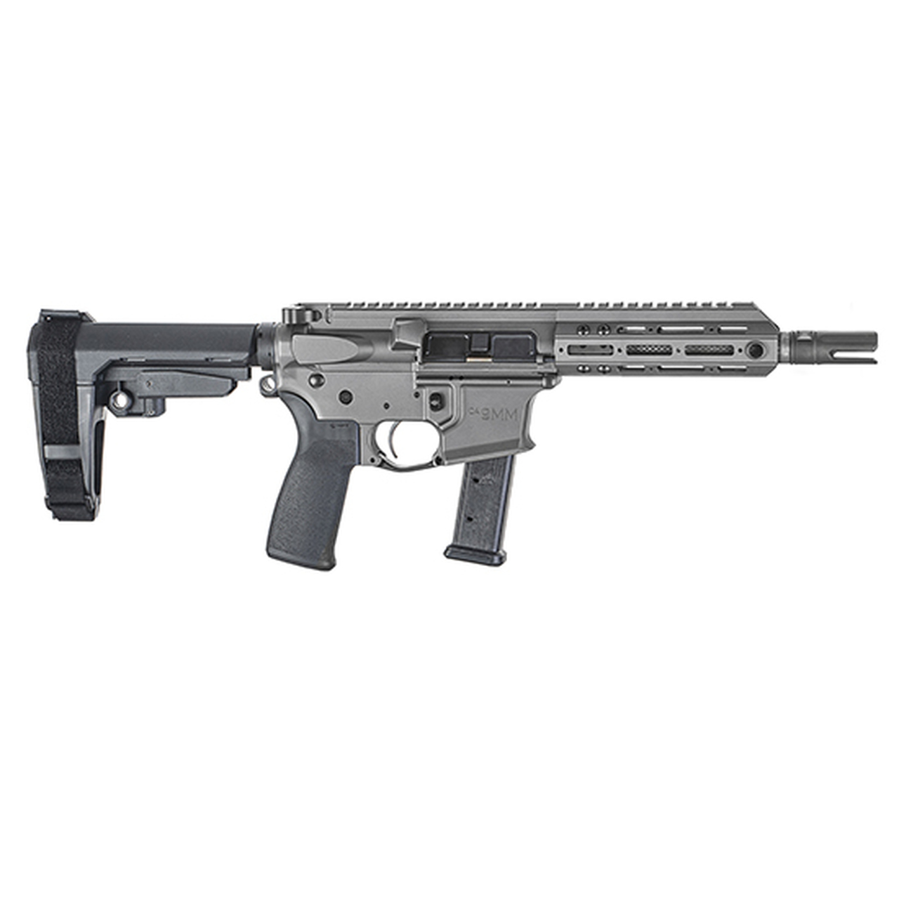 Christensen Arms CA9MM 9mm, 7.5″ Barrel, M-LOK, SBA3, Tungsten, 21rd
