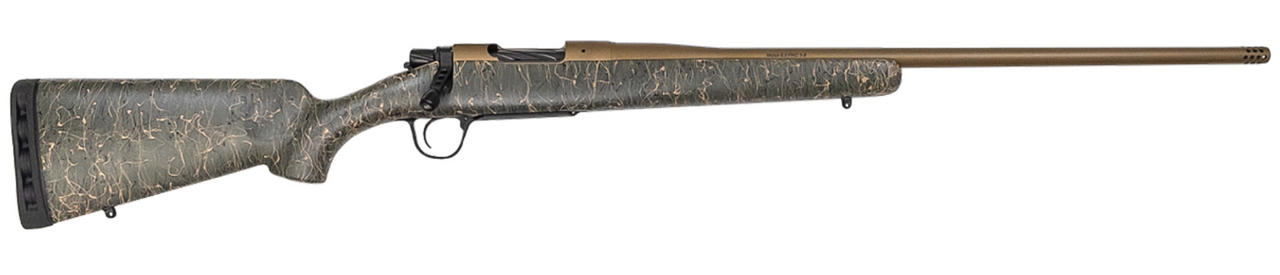 Christensen Arms Mesa 6.5 PRC, 24″ Barrel, Burnt Bronze, Green/Tan Webbing