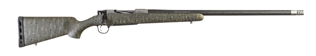 Christensen Arms Ridgeline 6.5 Creedmoor, 24″ TB, Carbon Fiber Stock, Green w/ Black & Tan Webbing, 4rd