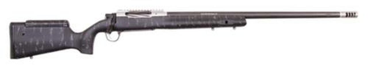 Christensen E.L.R. 6.5 Creedmoor 26″ 1/8 Carbon Fiber LR Hunter Black, Gray Webbing Stock