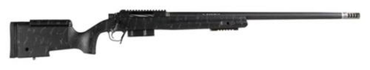Christensen Summit B.A.Tactical, .338 Lapua Mag, 27″ Carbon Wrapped Barrel, Long Range Tactical Stock, Black/Gray Webbing