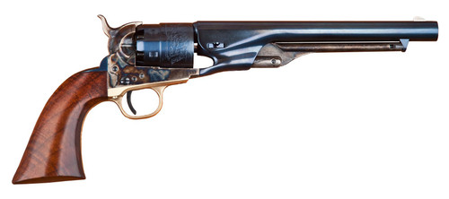 Cimarron 1860 Army 44 Cal, 8″ Barrel, Charcoal Blued, 6rd