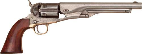 Cimarron 1860 Army McCulloch Model 44 Cal, Steel Finish, Walnut Grip, 6rd