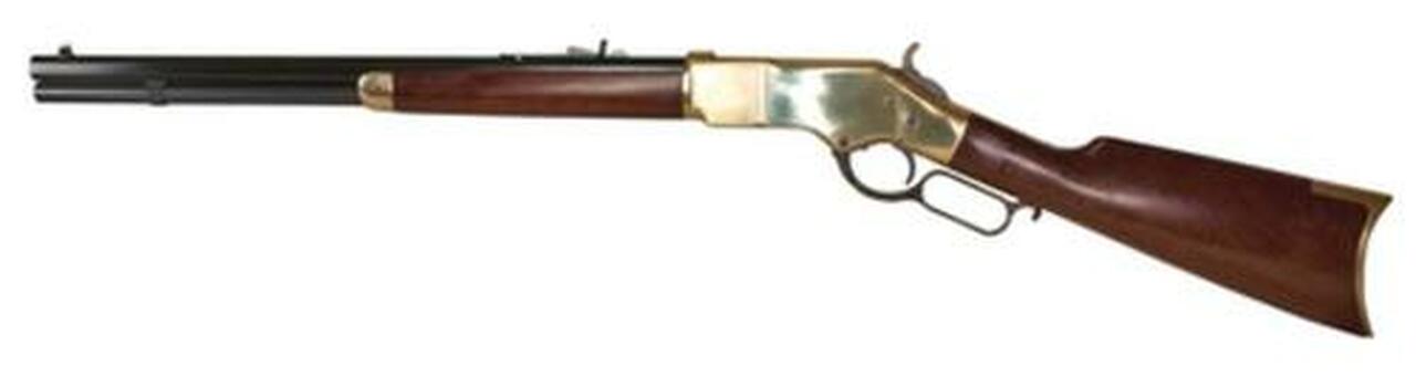 Cimarron 1866 Yellowboy Short Rifle .45 Colt 20″ Barrel Standard Blue Finish Brass Frame 10rd