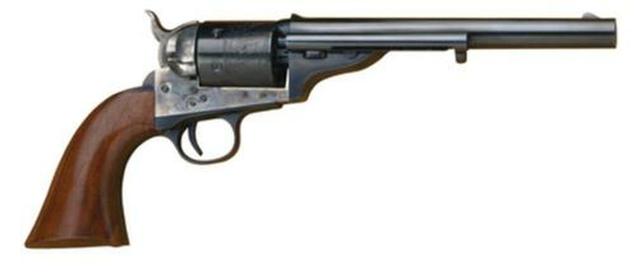 Cimarron 1875 Open Top Army .45 Colt 7.5″ Barrel Standard Blue Finish Walnut Grip