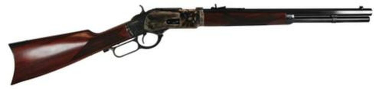 Cimarron Firearms 1873 Saddle Rifle .45 Colt 18″ Octagonal Barrel Standard Blue Finish Walnut Stock 10rd