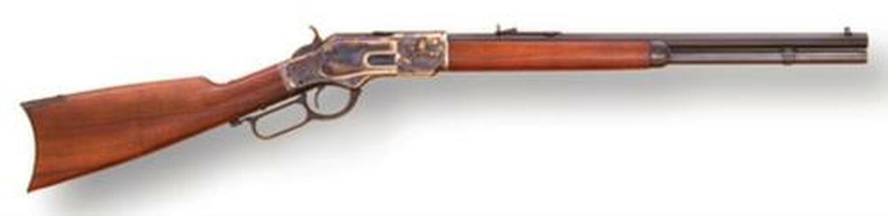 Cimarron Firearms Model 1873 Short Rifle .357 Magnum 20″ Octagon Barrel Blue Finish Case Hardened Frame Walnut Stock 10rd