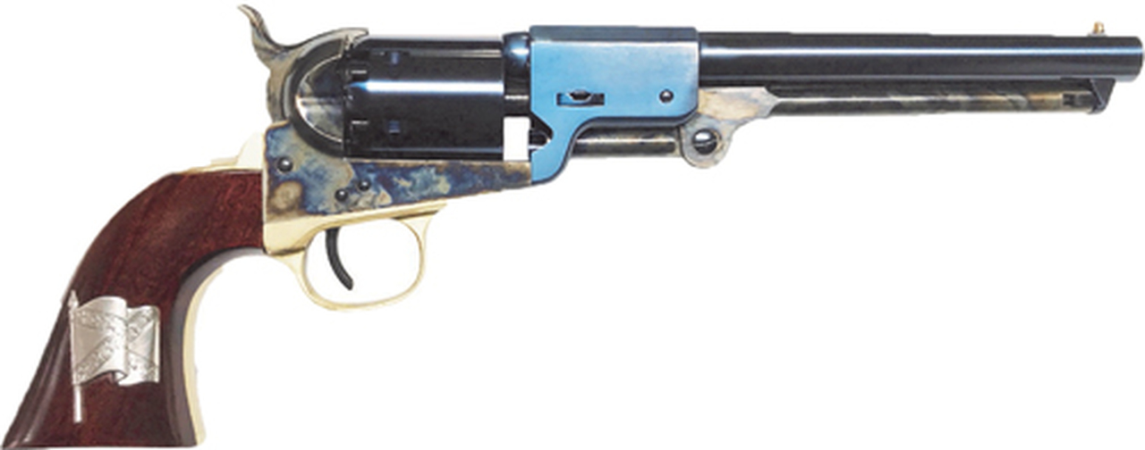 Cimarron Leech & Rigdon CSA 36 Black Powder, 7 1/2″ Black Powder, CSA Battle Flag Inlay