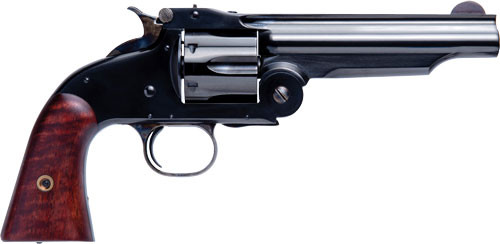 Cimarron Model 3 44 Smith & Wesson Special, 5″ Barrel, Black Rec, Walnut Grip, 6rd