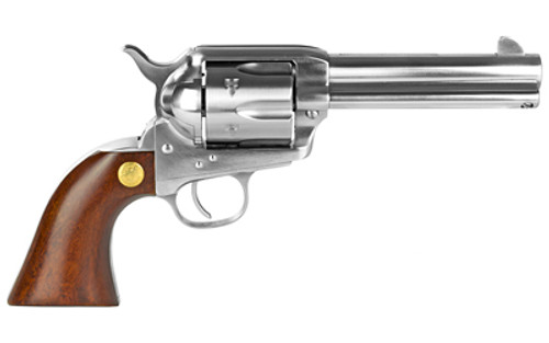 Cimarron Model P 45 LC, 4.75″ Barrel, Stainless Steel Frame, Wood Grip, 6rd