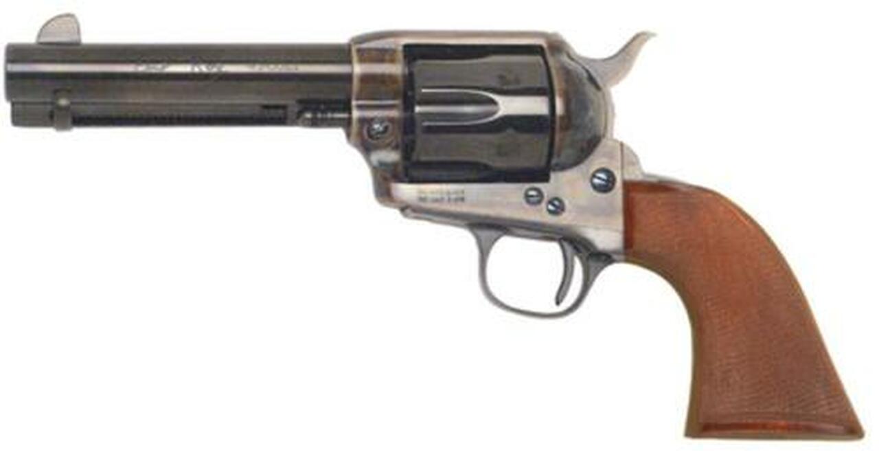 Cimarron Model P Evil Roy 357 Magnum, 4.75″ Polished Blue Barrel, One Piece Walnut Grip