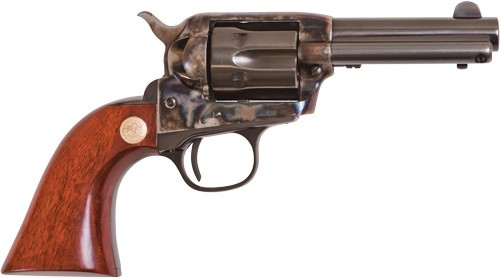 Cimarron Model P Jr 38 Special, 3.5″ Barrel, Case Hardened Rec, Walnut Grip, 6rd